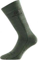 Skarpety merino WLS. Zielone skarpetki damskie LASTING, bez wzorów, z elastanu. Za 94.75 zł.