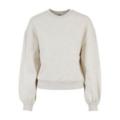 Damska bluza oversized crew neck Urban Classics. Szare bluzy damskie Urban Classics, bez wzorów, bez kaptura. Za 198.50 zł.