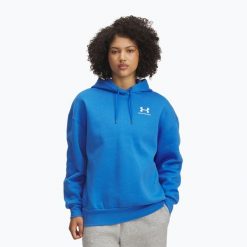 Bluza Under Armour Icon Fleece Hoodie. Niebieskie bluzy damskie Under Armour, bez wzorów, bez kaptura. Za 179.99 zł.
