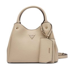 Torebka Guess. Brązowe kuferki damskie Guess, z aplikacjami, bez dodatków. Za 584.99 zł.