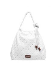 Max Mara Torebka 2616511019650 Biały. Białe torebki klasyczne damskie Max Mara, z materiału, bez dodatków. Za 1,074.00 zł.