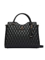 Guess Torebka Tamara HWGG23 23050 Czarny. Czarne kuferki damskie Guess, z aplikacjami, ze skóry, bez dodatków. Za 634.99 zł.