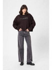 Kaffe Bluza w kolorze ciemnobrązowym rozmiar: L. Brązowe bluzy damskie Kaffe, l, bez wzorów, bez kaptura. Za 130.81 zł.