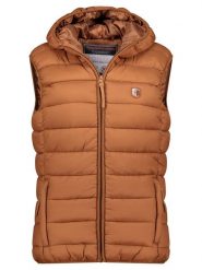 Geographical Norway Kamizelka pikowana "Vatikotal" w kolorze karmelowym rozmiar: L. Brązowe kamizelki damskie Geographical Norway, l, bez wzorów, bez kaptura. Za 120.95 zł.