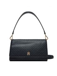 Tommy Hilfiger Torebka AW0AW16933 Granatowy. Niebieskie torebki klasyczne damskie Tommy Hilfiger, ze skóry, bez dodatków. Za 379.99 zł.