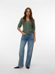 Vero Moda Kardigan w kolorze zielonym rozmiar: L. Zielone kardigany damskie Vero Moda, l, bez wzorów, z wiskozy. Za 92.21 zł.