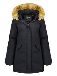 Geographical Norway Parka "Dinasty" w kolorze czarnym rozmiar: L. Czarne parki damskie Geographical Norway, l, bez kaptura. Za 259.13 zł.