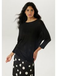 Aniston Sweter w kolorze czarnym rozmiar: 36. Czarne swetry klasyczne damskie Aniston, bez kołnierzyka. Za 52.67 zł.