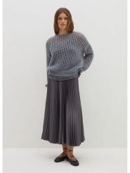 STEFANEL Spódnica w kolorze szarym rozmiar: XL. Szare spódnice damskie Stefanel, xl, bez wzorów, midi. Za 239.99 zł.