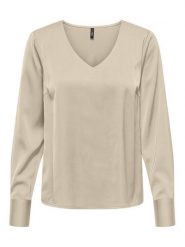 ONLY Bluzka Mika 15361191 Brązowy Regular Fit. Brązowe bluzki damskie Only, xs, bez wzorów, z syntetyku, bez kołnierzyka, bez ramiączek. Za 149.99 zł.