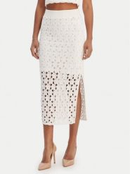 Fracomina Spódnica midi FR26SG4008K488R6 Écru Slim Fit. Spódnice damskie Fracomina, m, bez wzorów, z bawełny, midi. Za 559.99 zł.