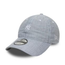 Czapka baseballowa 9Twenty New York Yankees New Era MLB. Niebieskie czapki damskie New Era, bez wzorów, z materiału. Za 176.50 zł.