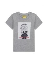 Guess Kids T-Shirt 183592 Szary Classic Fit. Szare t-shirty i koszulki chłopięce Guess Kids, z aplikacjami, bez kołnierzyka, bez ramiączek. Za 114.99 zł.