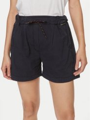 Napapijri Szorty materiałowe Aberdeen NP0A4I51 Granatowy Loose Fit. Niebieskie szorty damskie Napapijri, bez wzorów, z bawełny. Za 319.99 zł.