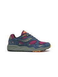 Saucony Skórzane sneakersy w kolorze granatowo-oliwkowo-fioletowym rozmiar: 41. Brązowe obuwie sportowe damskie Saucony, bez zapięcia. Za 356.61 zł.