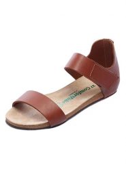 Comfortfusse Skórzane sandały w kolorze jasnobrązowym rozmiar: 37. Brązowe sandały damskie Comfortfüße, bez wzorów, z otwartym noskiem, bez obcasa, bez zapięcia. Za 217.99 zł.