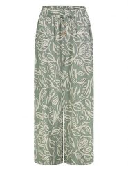 Eight2Nine Spodnie w kolorze oliwkowo-kremowym rozmiar: S. Brązowe spodnie materiałowe damskie Eight2Nine, bez wzorów, z materiału. Za 86.99 zł.