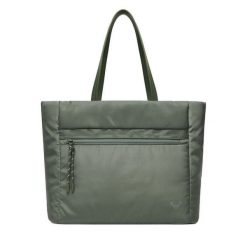 Torebka Roxy. Zielone shopper bag Roxy, bez dodatków. Za 169.99 zł.