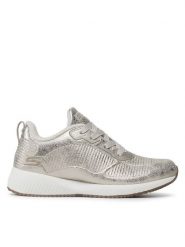 Skechers Sneakersy Sparkle Life 33155/CHMP Srebrny. Szare obuwie sportowe damskie Skechers, ze skóry, bez zapięcia. Za 199.99 zł.
