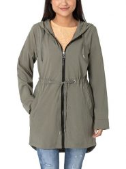 Timezone Parka w kolorze khaki rozmiar: M. Brązowe parki damskie Timezone, m, bez kaptura. Za 140.53 zł.