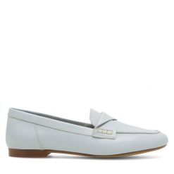 Lordsy GINO ROSSI. Niebieskie półbuty damskie Gino Rossi, bez wzorów, bez obcasa, bez zapięcia. Za 136.99 zł.