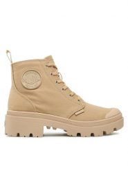 Palladium Trapery Pallabase Twill 96907-227-M Beżowy. Brązowe trapery damskie Palladium, z materiału, bez zapięcia. Za 319.99 zł.