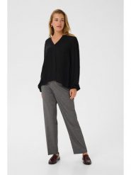 Kaffe Bluzka w kolorze czarnym rozmiar: 36. Czarne bluzki damskie Kaffe, s, bez wzorów, z wiskozy, klasyczne, bez kołnierzyka, bez ramiączek. Za 86.99 zł.