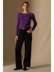 Perfect Cashmere Kaszmirowy sweter "Oprah" w kolorze fioletowym rozmiar: M. Różowe swetry klasyczne damskie Perfect Cashmere, m, z kaszmiru, bez kołnierzyka. Za 398.77 zł.