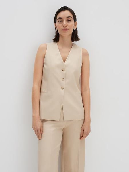 Someday Kamizelka w kolorze beżowym rozmiar: 40. Brązowe kamizelki damskie someday., bez wzorów, bez kaptura. Za 148.61 zł.