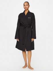 Calvin Klein Underwear Szlafrok 000QS7053E Czarny. Czarne szlafroki damskie Calvin Klein Underwear, bez wzorów, z bawełny, bez kaptura. Za 319.99 zł.