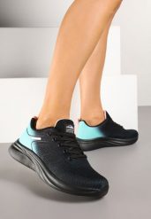 Czarno-Miętowe Buty Sportowe z Efektem Ombre na Podeszwie z Pianki Elanielia. Czarne obuwie sportowe casual damskie Renee, z jeansu. Za 99.99 zł.