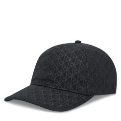Czapka z daszkiem Calvin Klein. Czarne czapki z daszkiem damskie Calvin Klein, bez wzorów. Za 189.99 zł.