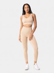Carpatree Legginsy sportowe "Simply" w kolorze beżowym rozmiar: S. Brązowe legginsy damskie Carpatree, s, bez wzorów, z materiału. Za 135.81 zł.