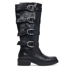 Kozaki Vagabond Shoemakers. Czarne kozaki damskie Vagabond Shoemakers, bez obcasa, na płaskiej podeszwie, bez zapięcia. Za 1,519.00 zł.
