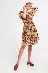 Sukienka wzorzysta Lalla WEEKEND MAX MARA. Sukienki damskie Weekend Max Mara, bez wzorów, bez ramiączek. W wyprzedaży za 615.44 zł.
