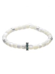 Luxenter Bransoletka z perłami i kryształami rozmiar: onesize. Białe bransoletki damskie Luxenter, srebrne. Za 69.99 zł.