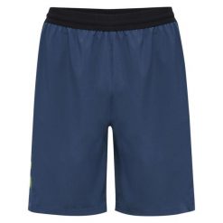 Spodenki treningowe Hummel. Niebieskie obuwie sportowe damskie Hummel, z materiału, bez zapięcia, na fitness i siłownię. W wyprzedaży za 145.00 zł.