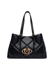 LOVE MOSCHINO Torebka JC4033PP1PLC0000 Czarny. Czarne shopper bag Love Moschino, bez wzorów, ze skóry, bez dodatków. Za 1,099.00 zł.