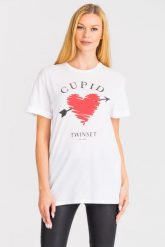 T-SHIRT TWINSET. T-shirty damskie Twinset Milano, xs, bez wzorów, bez kołnierzyka. W wyprzedaży za 61.80 zł.