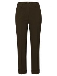 More & More Spodnie chino w kolorze khaki rozmiar: 34. Brązowe spodnie materiałowe damskie More & More, bez wzorów. Za 105.38 zł.