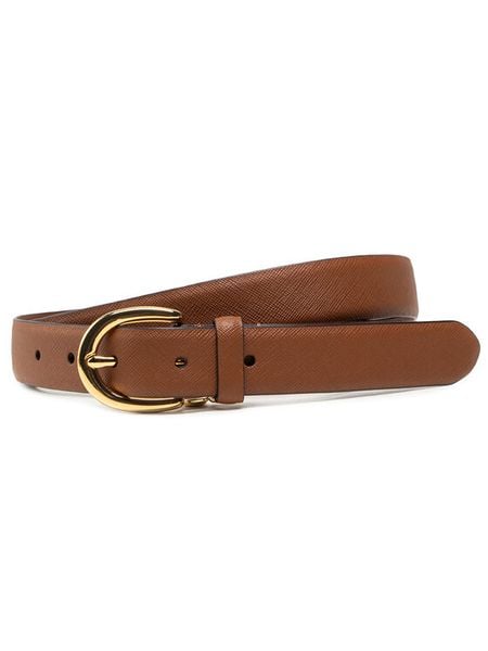 LAUREN RALPH LAUREN Pasek Charm Classc 412802952005 Brązowy. Brązowe paski damskie Lauren Ralph Lauren, bez wzorów, ze skóry. Za 234.99 zł.
