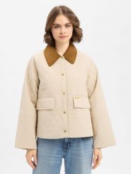 Barbour kurtka pikowana - Kirby Kobiety beżowy, 42. Brązowe kurtki damskie Barbour, bez wzorów, bez kaptura. Za 549.95 zł.