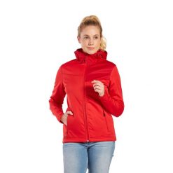 Kurtka damska Erima Softshell Performance. Czerwone kurtki damskie Erima, l, bez wzorów, z materiału, bez kaptura. W wyprzedaży za 157.00 zł.