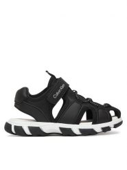 Calvin Klein Sandały Velcro Sandal V1B2-83320-1591 Czarny. Czarne sandały chłopięce Calvin Klein, z materiału, bez zapięcia. Za 379.99 zł.