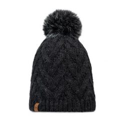 Czapka BUFF KNITTED & FLEECE BAND BEANIE CARYN. Szare czapki damskie Buff, na zimę, bez wzorów. Za 159.99 zł.
