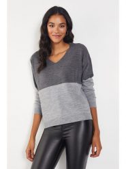 Milan Kiss Sweter w kolorze szaro-antracytowym rozmiar: L. Czarne swetry klasyczne damskie Milan Kiss, l, bez kołnierzyka. Za 92.95 zł.