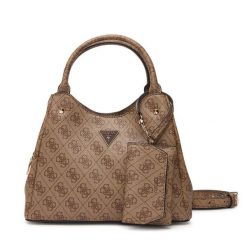 Torebka Guess. Brązowe kuferki damskie Guess, bez dodatków. Za 584.99 zł.