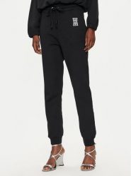 Pinko Spodnie dresowe Felpa 100371 A23C Czarny Regular Fit. Czarne spodnie dresowe damskie Pinko, s, bez wzorów, z bawełny. Za 409.99 zł.