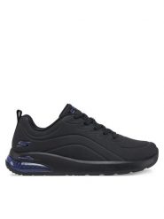 Skechers Sneakersy Bobs Vision 117646/BBK Czarny. Czarne obuwie sportowe damskie Skechers, ze skóry, bez zapięcia. Za 229.99 zł.