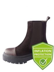 D.Moro Skórzane sztyblety w kolorze ciemnobrązowym rozmiar: 36. Brązowe obuwie sportowe casual damskie D.Moro, z materiału, bez zapięcia. Za 305.45 zł.